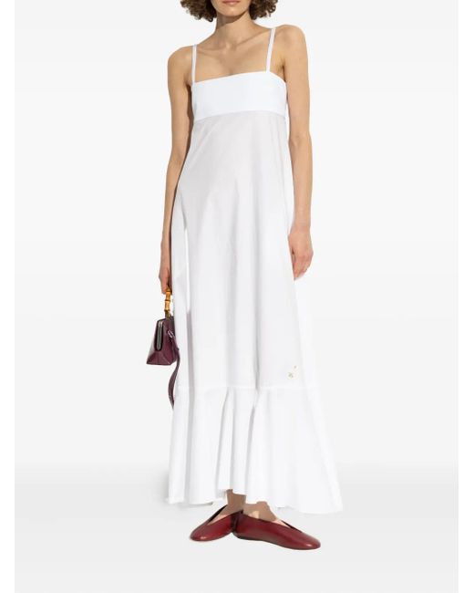 Moschino Red Leather Ballet Flats