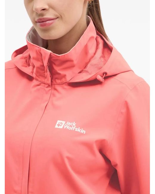 Jack Wolfskin Pink Trailtime Hooded Jacket