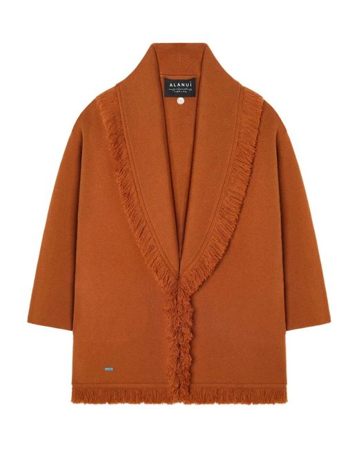 Alanui Brown Fringed Finest Coat