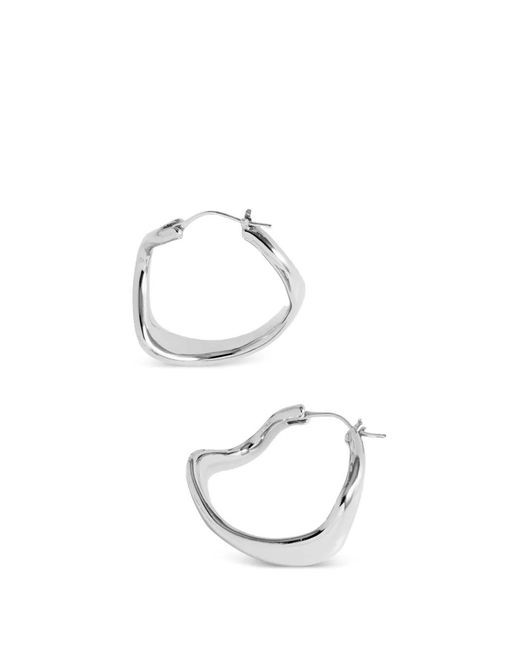 Yoj Natural Maxi Astin Hoop Earrings