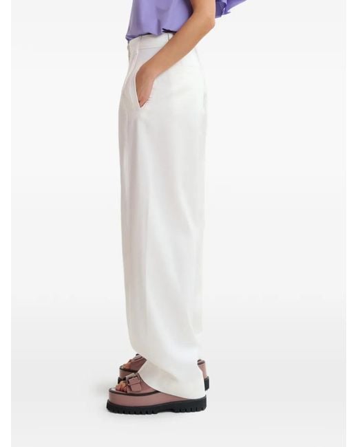 Essentiel Antwerp White Side-Pocket Trousers