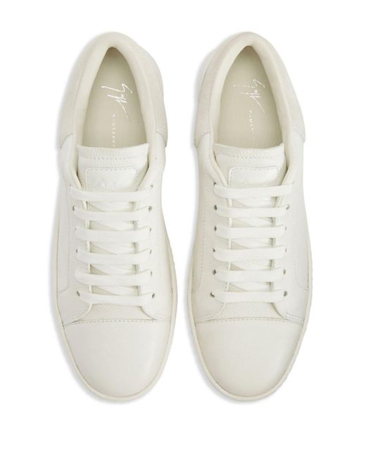 Giuseppe Zanotti Gz City Leren Sneakers in het White voor heren