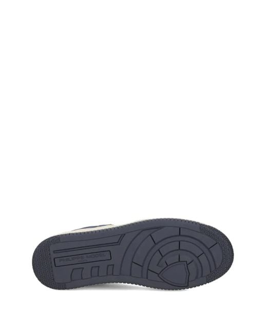 Philippe Model Blue Panelled Sneakers for men