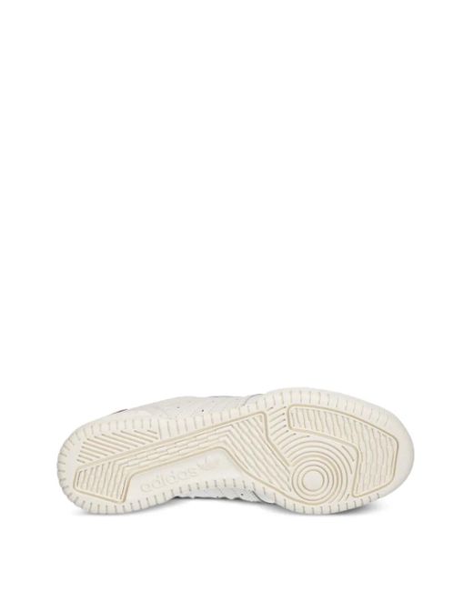 Adidas White Powerphase Leather-Panelled Sneakers