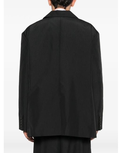 Willy Chavarria Black Chilango Oversized Blazer for men