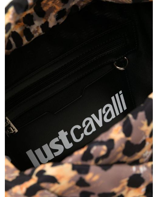 Just Cavalli Black Logo-embossed Tote Bag