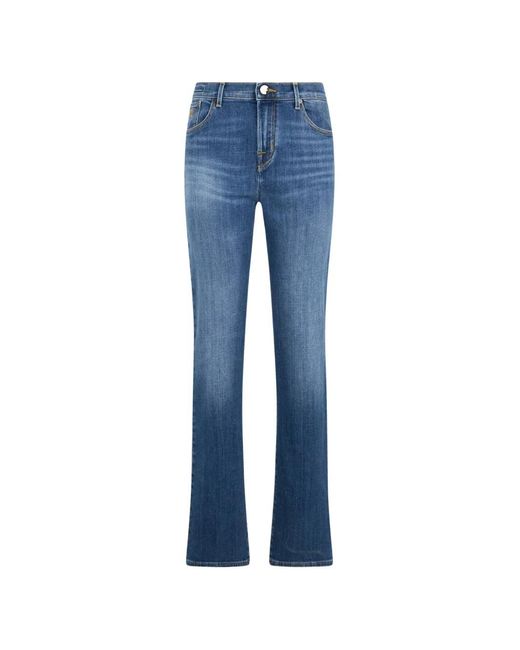 Moorer Blue Joan Five-Pocket Jeans