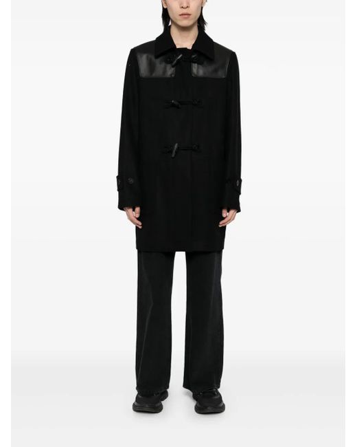 Givenchy Black Wool Duffle Coat for men