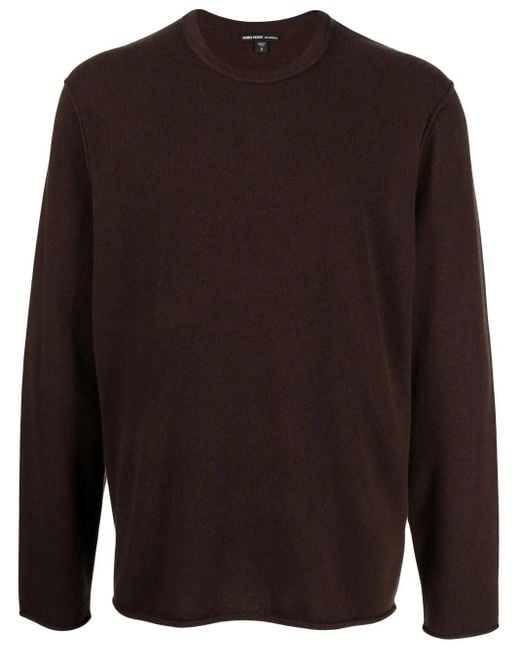 James Perse Brown Grateful Dead Intarsia Knit Cashmere Jumper for men