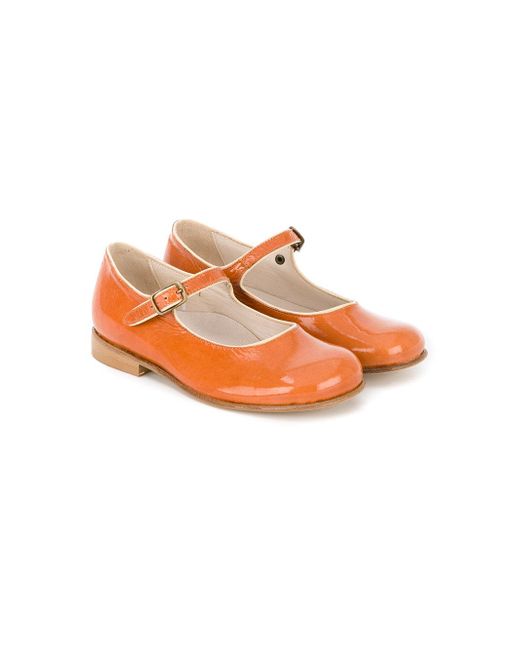 Pepe Jeans Patent Mary Jane Shoes in Orange | Lyst