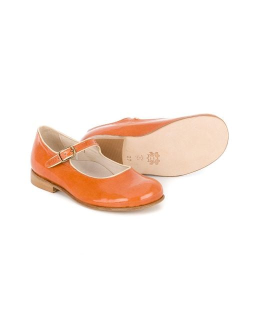 Orange mary janes best sale