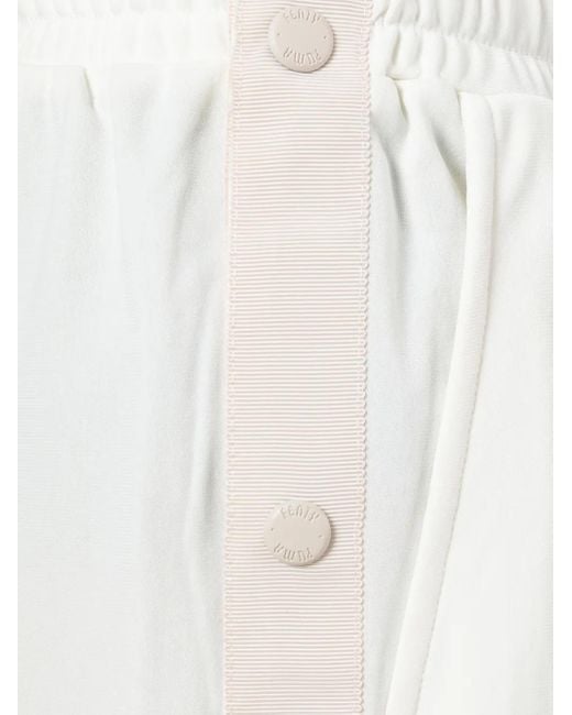 PUMA White Side Button Track Pants