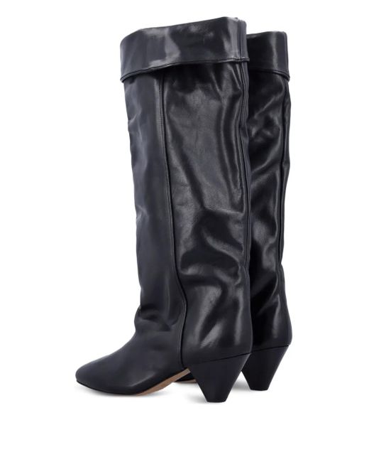 Isabel Marant Blue Elita Leather Boots