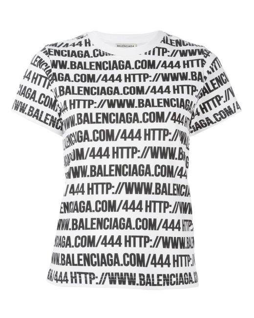 Balenciaga Black - Logo Printed T-shirt - Women - Cotton - L