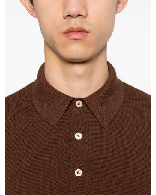 Circolo 1901 Brown Knitted Polo Shirt for men