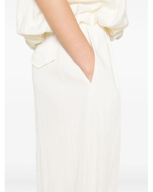 ELEH White Plissierte Hose
