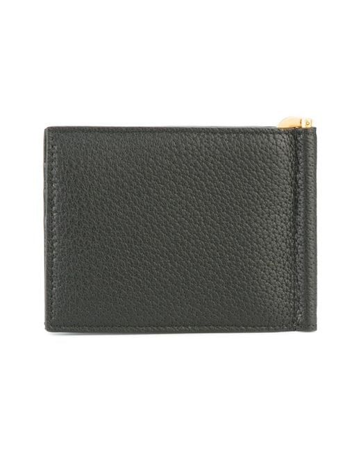 Versace Medusa Money Clip Wallet in Black for Men | Lyst