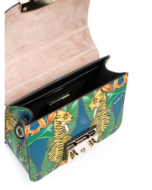 Furla Tiger Print Cross Body Bag Women Calf Leather One Size Lyst UK