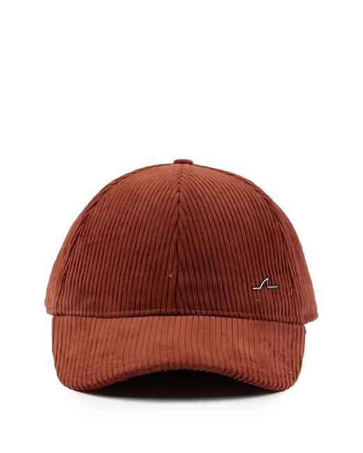 Paul & Shark Red Corduroy Baseball Cap for men