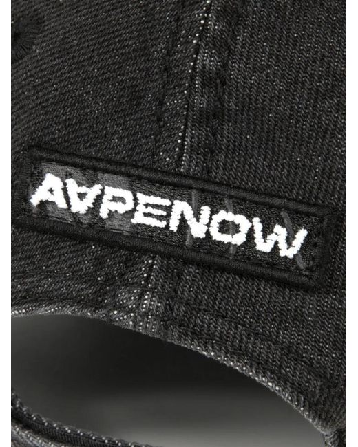 Aape By A Bathing Ape Black Logo-Patch Cap for men