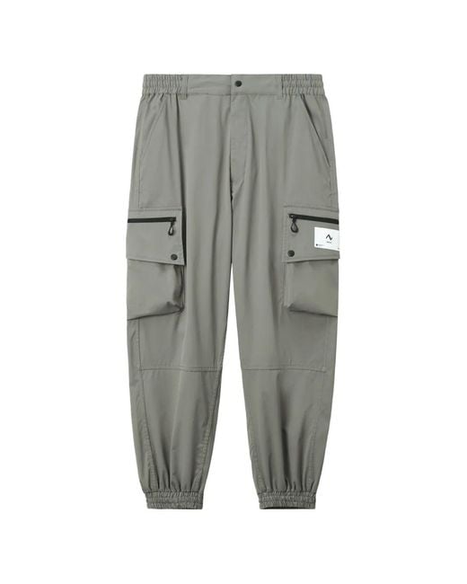 Izzue Gray Elasticated Cargo Pants for men