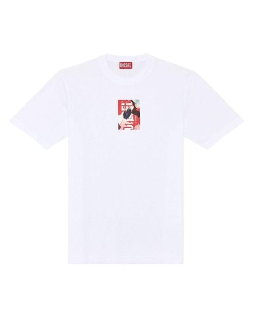 T-shirt T-Just di DIESEL in White da Uomo