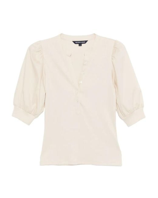 Veronica Beard White Coralee Blouse