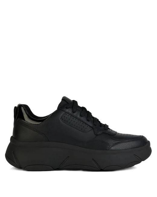 Geox Black Platform Sneakers