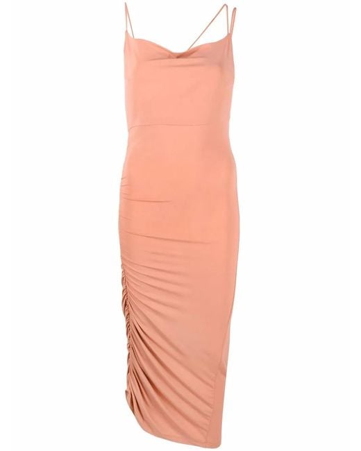 ANDAMANE Multicolor Irina Draped Midi Dress