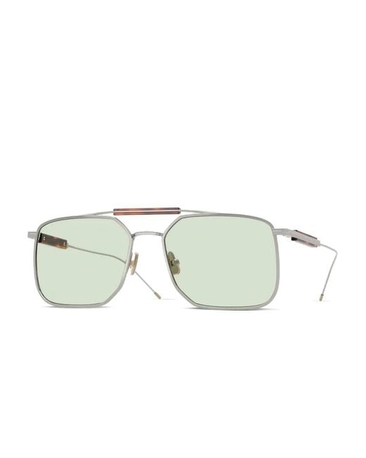 Brunello Cucinelli Metallic Square-Frame Sunglasses for men