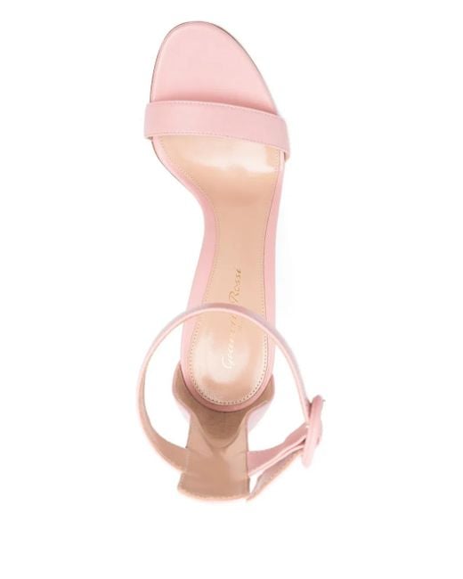 Gianvito Rossi Pink 100Mm Ankle-Strap Sandals