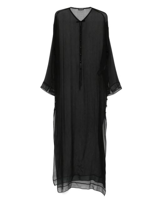 Ann Demeulemeester Black Matleen X Maxi Dress