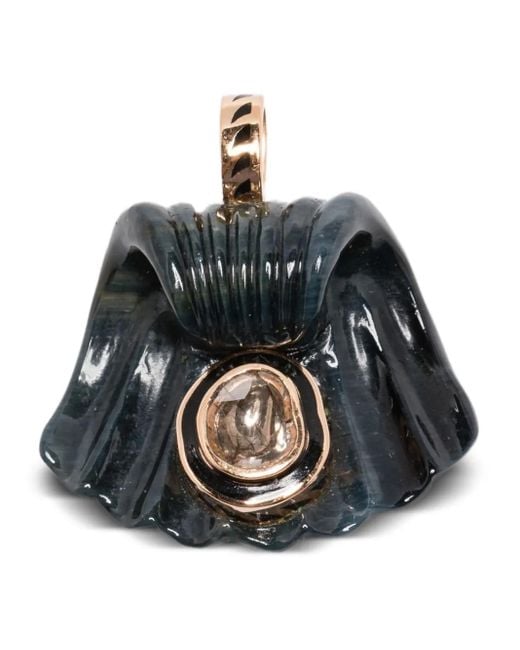Dezso by Sara Beltran Black 18K Rose Capri Pendant