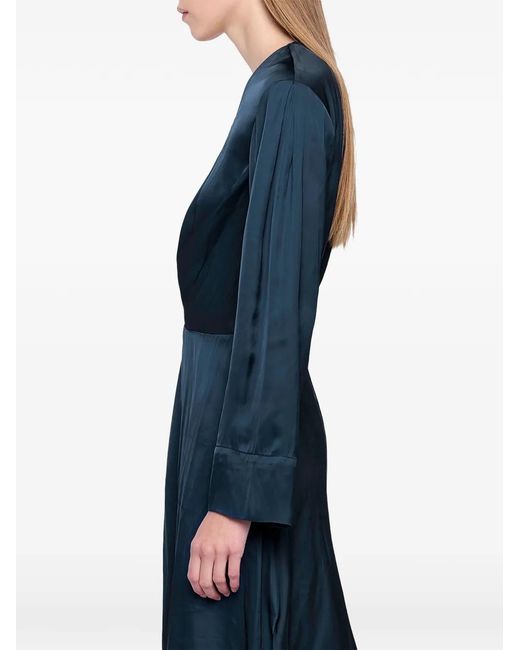 Zadig & Voltaire Blue Remoir Satin Dress