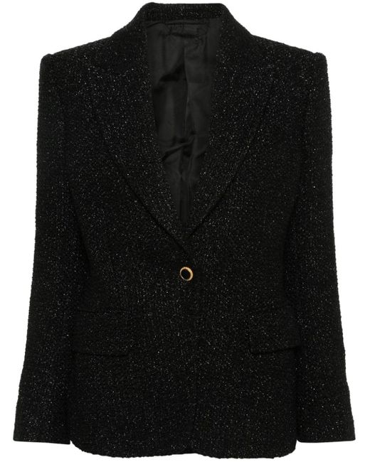 Blazer métallisé en tweed Tom Ford en coloris Black