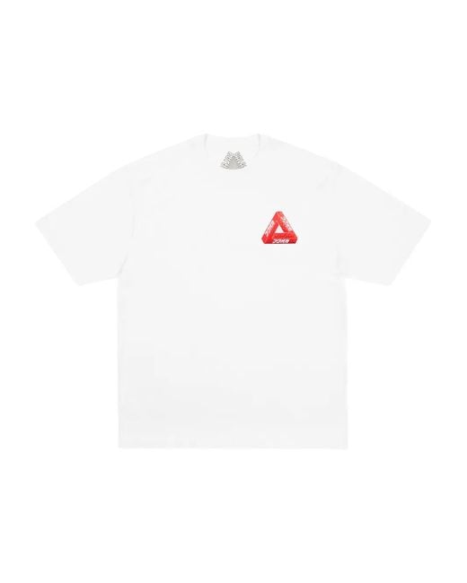 Palace White Grapgic-Print T-Shirt for men