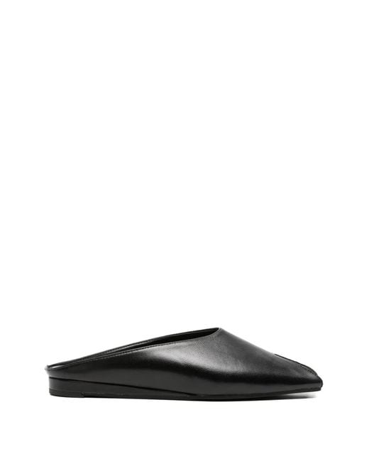 BIANCADI Black Bianca Leather Sandals