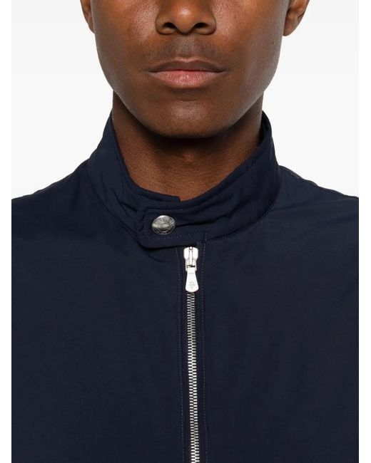 Eleventy Blue Zip-Up Gilet for men