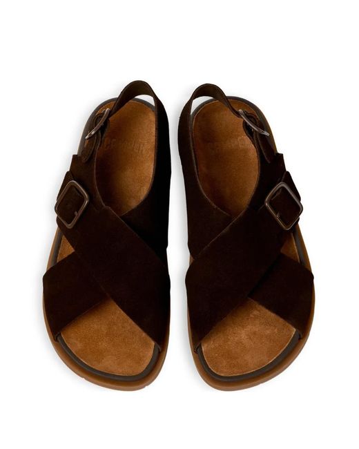 Camper Brown Lluc Slingback Sandals for men