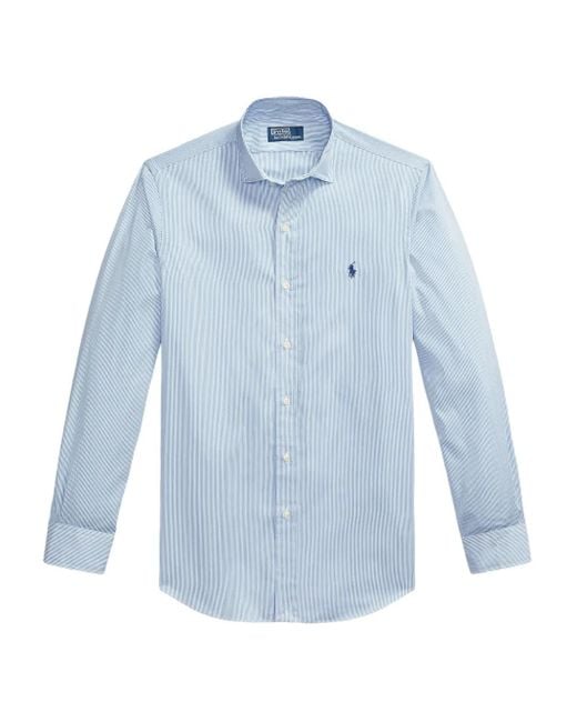 Polo Ralph Lauren Overhemd Met Geborduurd Logo in het Blue voor heren