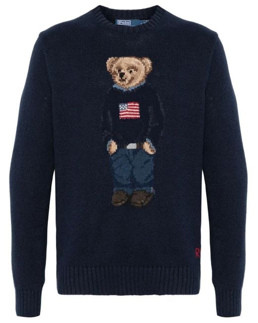 Pull Flag Bear Polo Ralph Lauren pour homme en coloris Blue