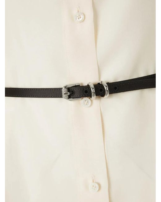 Givenchy White Pointed-Collar Mini Dress