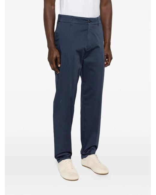 Eleventy Blue Button Trousers for men