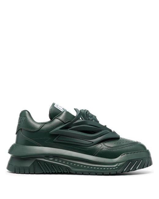 chunky leather trainers