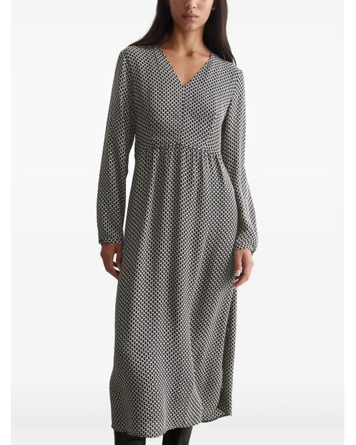 Abito Midi Con Stampa Geometrica di Marc O' Polo in Gray