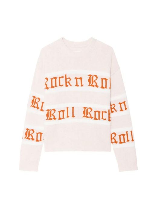 Zadig & Voltaire White Markuz Stripe-Patterned Sweater