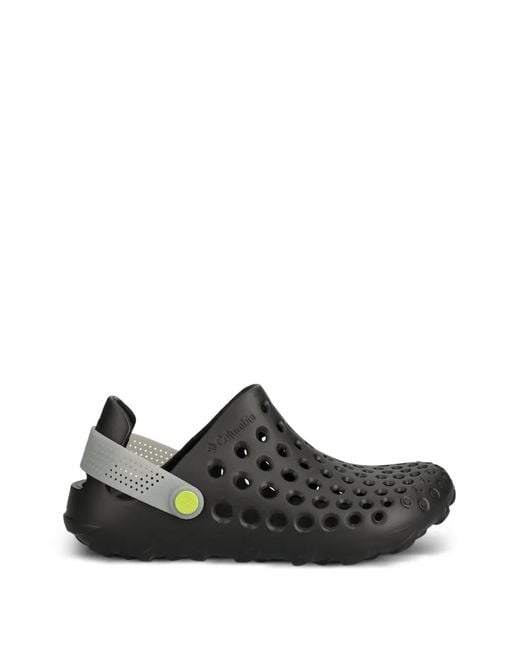 Columbia Black Mules À Détails De Perforations for men