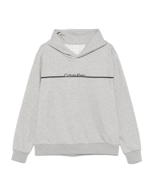メンズ Calvin Klein ロゴ パーカー Gray