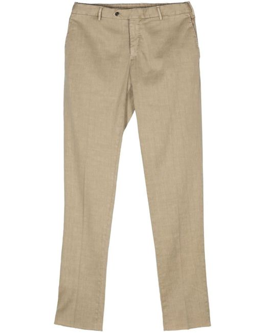 Pantalones chinos de talle medio PT Torino de hombre de color Natural