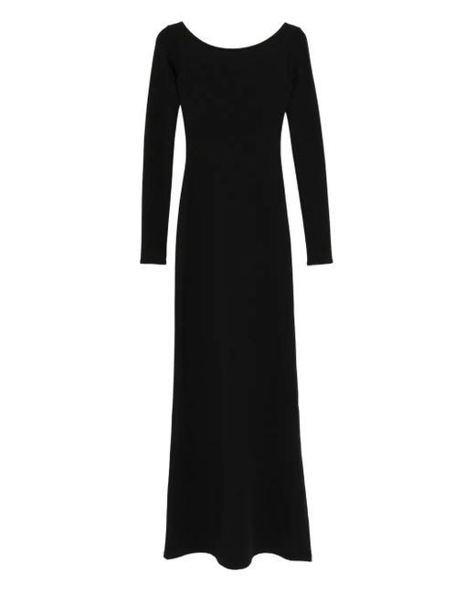 Xenia Magera Black Open Back Dress